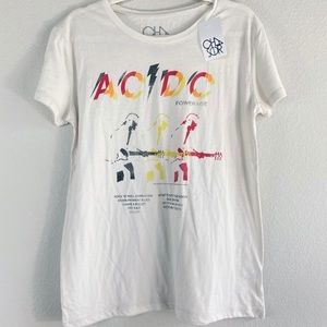 NWT Chaser ACDC Powerage Distressed Tee Medium